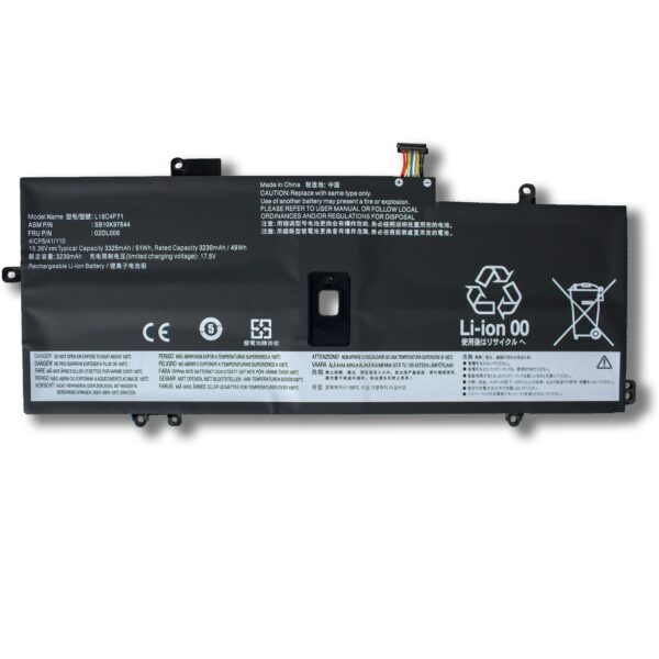 Laptop Battery for LENOVO L18C4P71 ThinkPad X1 Carbon 7th2019/20 L18C4P71 TP00109A/B L18L4P71