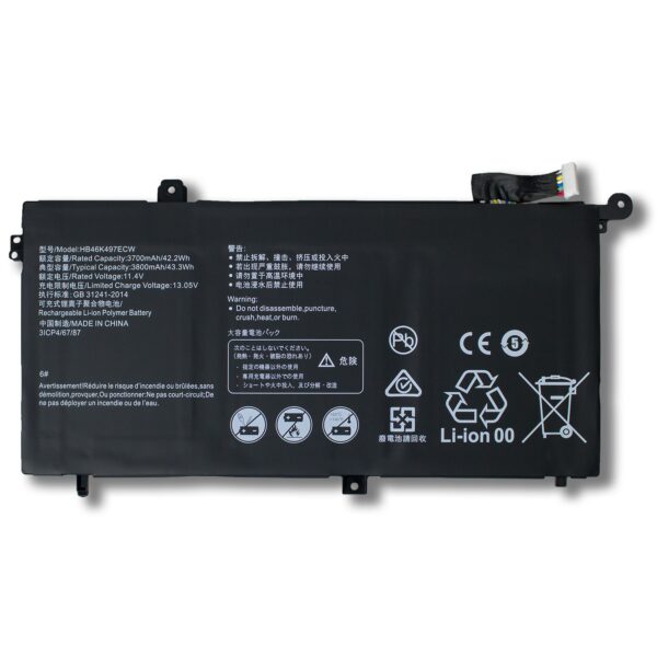 Laptop Battery for HUAWEI HB46K497ECW Matebook D(2017/2018) MRC-W50 W60 W70HB46K497ECW