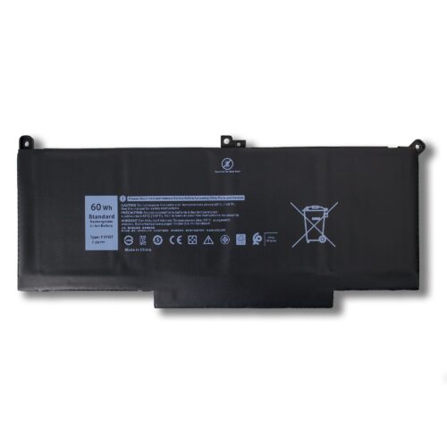 Laptop Battery for DELL F3YGT 60Wh 7000 7280 7290/13 7000 7380 7390 P29S002/14 7000 7480 7490 P73G002 DM3WC DM6WC 2X39G KG7VF 451-BBYE 453-BBCF 7.6V 4-Cell