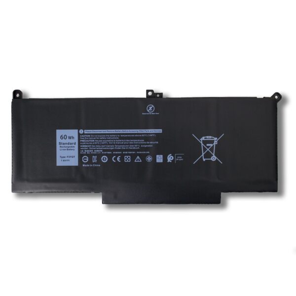 Laptop Battery for DELL F3YGT 60Wh 7000 7280 7290/13 7000 7380 7390 P29S002/14 7000 7480 7490 P73G002 DM3WC DM6WC 2X39G KG7VF 451-BBYE 453-BBCF 7.6V 4-Cell