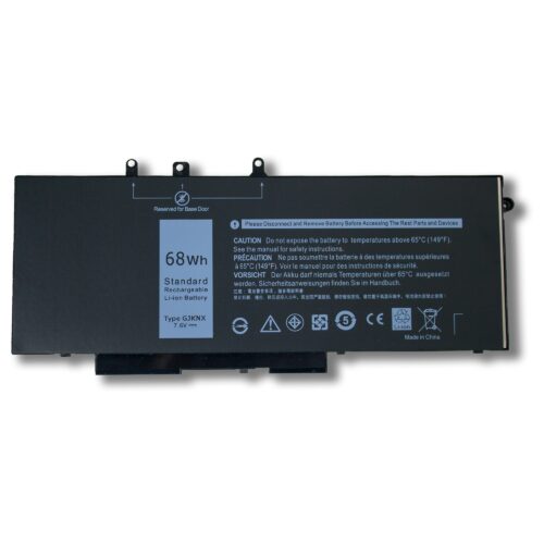 Laptop Battery for DELL GJKNX ZTHY 68Wh GJKNX Battery Replacement for Dell Latitude 5480 5580 5280 5590 5490 E5480 E5580 E5490 E5590 Precision 15 3520 3530 Series GD1JP 0GD1JP DY9NT 0DY9NT 5YHR4 451-BBZG 7.6V 4-Cell 8500mAh