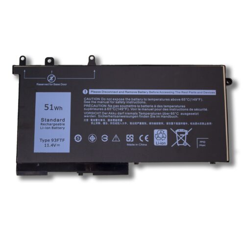 Laptop Battery for DELL 93FTF Latitude 5280 5285 5290 5480 5490 P27S