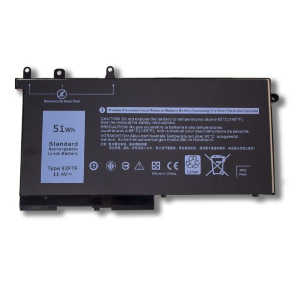 Laptop Battery for DELL 93FTF Latitude 5280 5285 5290 5480 5490 P27S
