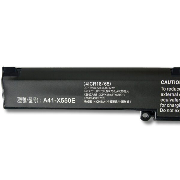 Laptop Battery for ASUS A41-X550E VM590Z K450J X450J X751L VM580D