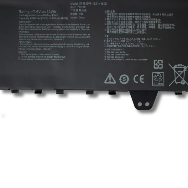 Laptop Battery for ASUS B21N1505 E402N E402NA R417S R417N