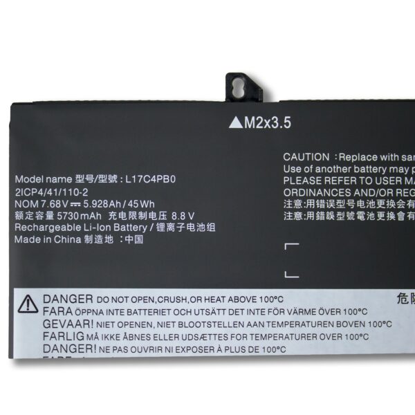 Laptop Battery for LENOVO L17C4PB0 IdeaPad Air 14/15IWL/ARR/IKBR L17M4PB0 L17C4PB0