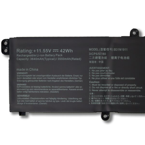 Laptop Battery for ASUS B31N1911 ADOL14FQC V4050F/E X421DA/JQ B31N1911