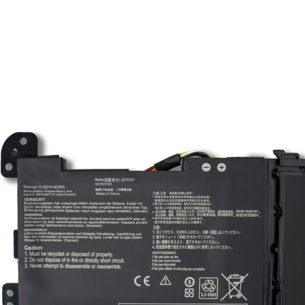 Laptop Battery for ASUS B31N1637 F510UA S5100U X510UF X510UQ