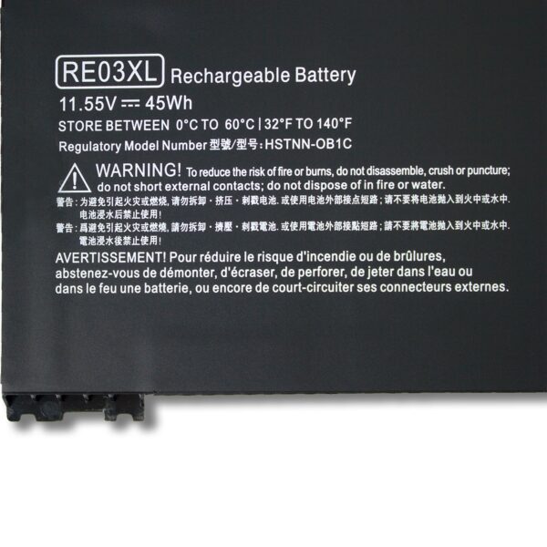 Laptop Battery for HP RE03XL ProBook 430 440 445 450 445R 455R G6 G7