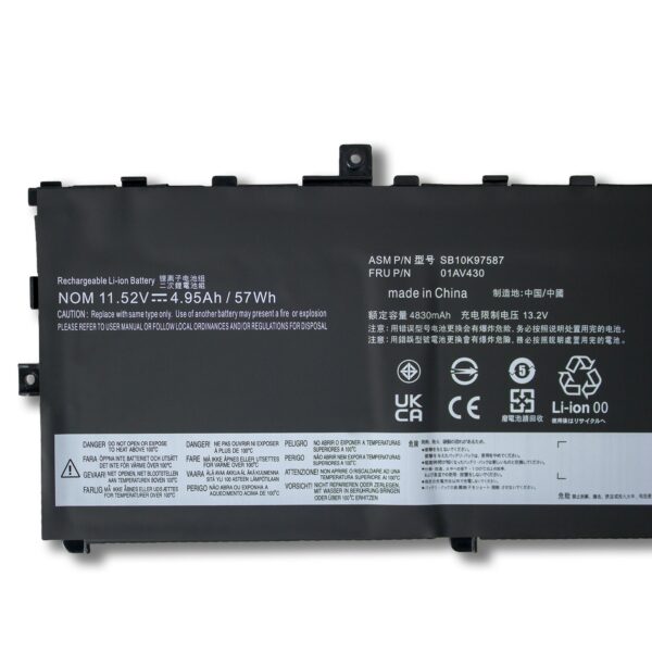 Laptop Battery for LENOVO 01AV430 01AV430 01AV431 01AV494 01AV429 SB10K97587