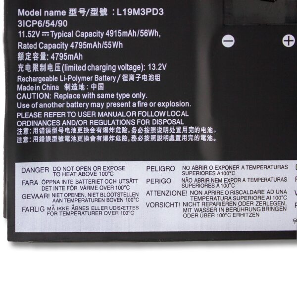 Laptop Battery for LENOVO L19M3PD3 IdeaPad Pro-13 2020 S540 13 L19M3PD3 L19D3PD3