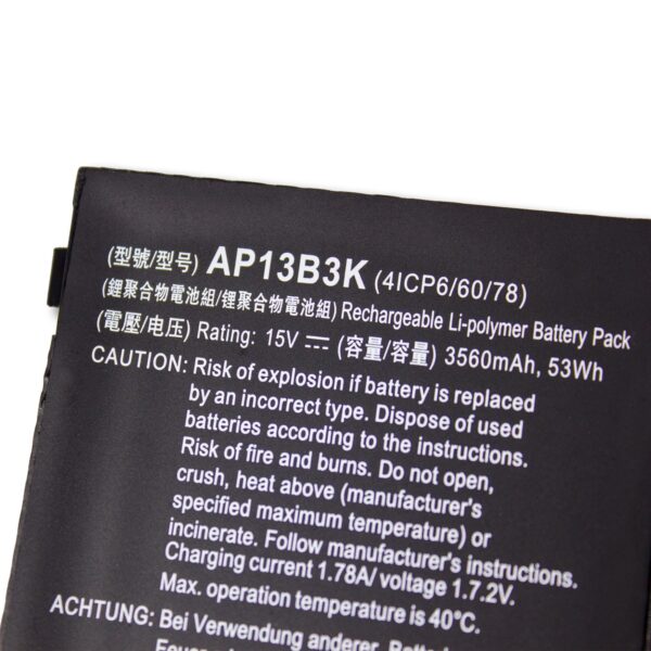 Laptop Battery for ACER AP13B3K R7-571G/572G V7-481G/581G/582P M5-583P AP13B8K AP13B3K
