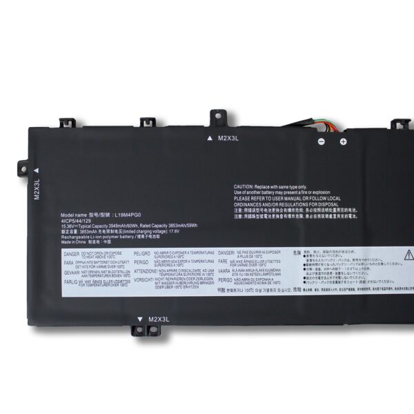 Laptop Battery for LENOVO L19M4PG0 Y9000X 2020 L19C4PG0 L19M4PG0
