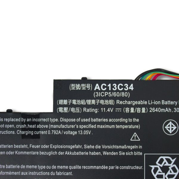 Laptop Battery for ACER AC13C34 V5-122P V5-132 E3-111 E3-112 ES1-111M MS2377