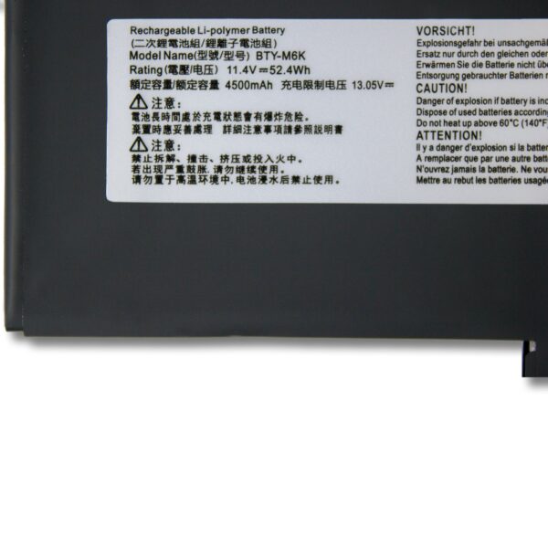 Laptop Battery for MSI BTY-M6K MS-17B4 MS-16K3 GF63 8RC GF75 GF65