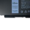 Laptop Battery for DELL GJKNX ZTHY 68Wh GJKNX Battery Replacement for Dell Latitude 5480 5580 5280 5590 5490 E5480 E5580 E5490 E5590 Precision 15 3520 3530 Series GD1JP 0GD1JP DY9NT 0DY9NT 5YHR4 451-BBZG 7.6V 4-Cell 8500mAh