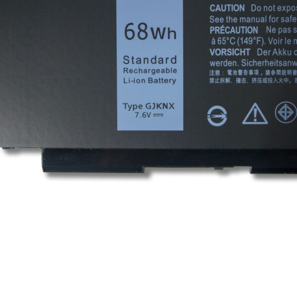 Laptop Battery for DELL GJKNX ZTHY 68Wh GJKNX Battery Replacement for Dell Latitude 5480 5580 5280 5590 5490 E5480 E5580 E5490 E5590 Precision 15 3520 3530 Series GD1JP 0GD1JP DY9NT 0DY9NT 5YHR4 451-BBZG 7.6V 4-Cell 8500mAh