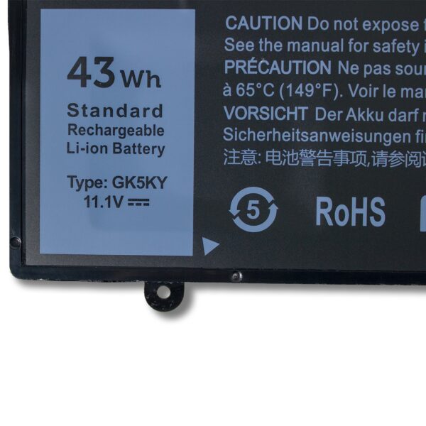 Laptop Battery for DELL GK5KY 43Wh GK5KY Battery for Dell Inspiron 11 3147 3148 3152 3157 Inspiron 13 7347 7348 7352 7353 7359 Inspiron 15 7558 P55F001 7568 P20T Laptop 04K8YH 4K8YH RHN1C 92NCT 451-BBKK 11.1V 3Cell