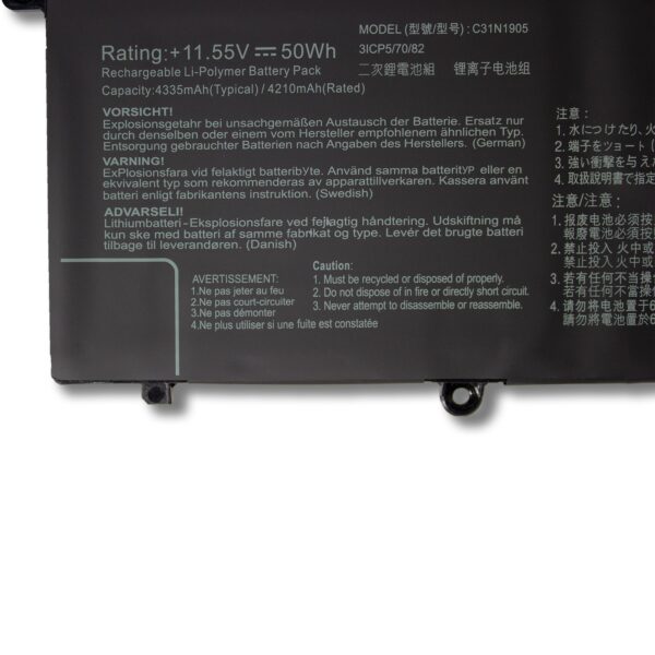 Laptop Battery for ASUS C31N1905 S5600F S433FL S521FA S533F ADOL14FLC S4600F