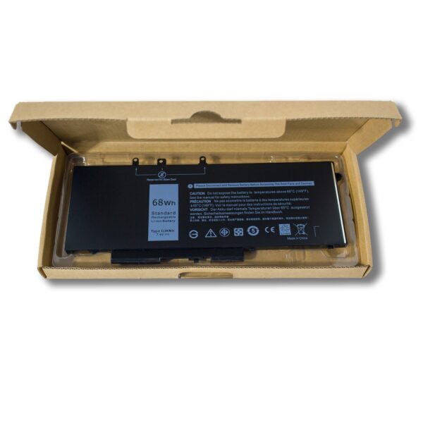 Laptop Battery for DELL GJKNX ZTHY 68Wh GJKNX Battery Replacement for Dell Latitude 5480 5580 5280 5590 5490 E5480 E5580 E5490 E5590 Precision 15 3520 3530 Series GD1JP 0GD1JP DY9NT 0DY9NT 5YHR4 451-BBZG 7.6V 4-Cell 8500mAh