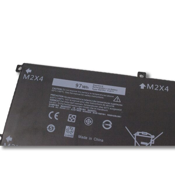 Laptop Battery for DELL 6GTPY 97Wh 6GTPY Laptop Battery Compatible with XPS 15-9560 15-9550 15-9570, for Dell Precision 5510 5520 5530 M5510 M5520 Series Mobile Workstation