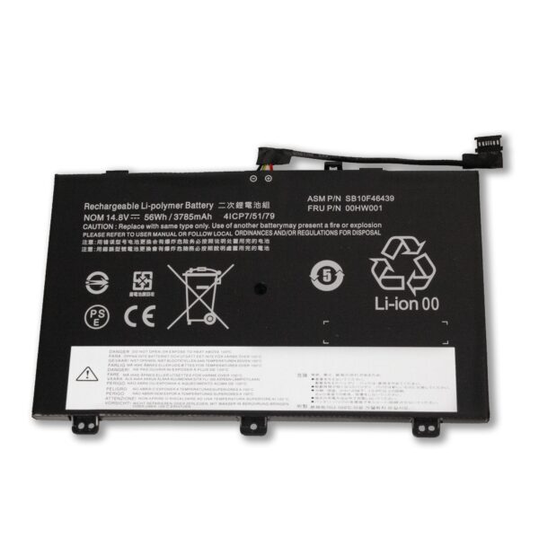 Laptop Battery for LENOVO 00HW001 ThinkPad S3 Yoga 14 00HW001 SB10F46439